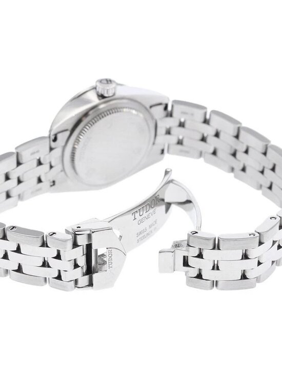 TUDOR Glamour 51000 Date 10P diamond Silver Dial Automatic Ladies Watch_942638 main image 5